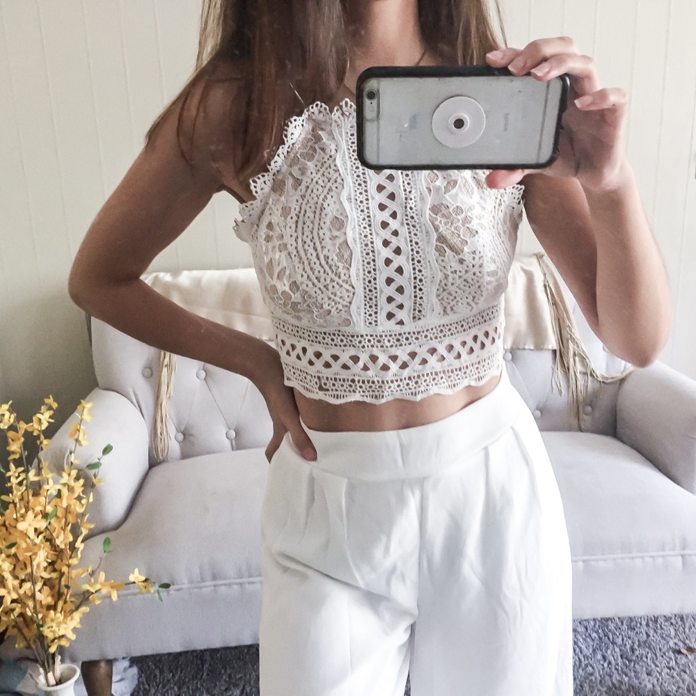 Rio de Janeiro White Chiffon Set - Picture 8 of 9